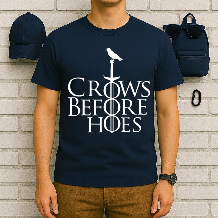 Crows Before Hoes Retro T-Shirt