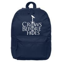 Crows Before Hoes Retro 16 in Basic Backpack