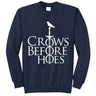 Crows Before Hoes Retro Tall Sweatshirt