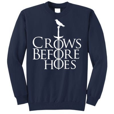 Crows Before Hoes Retro Tall Sweatshirt