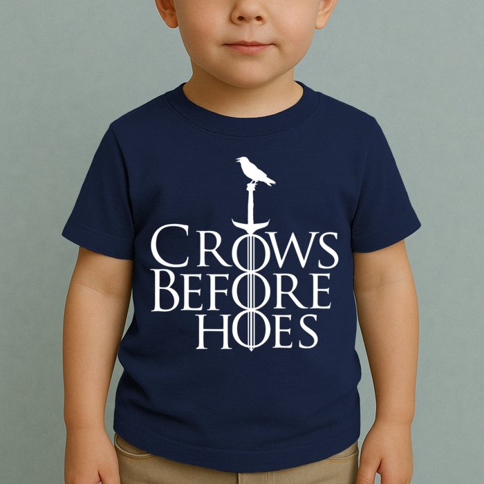 Crows Before Hoes Retro Toddler T-Shirt
