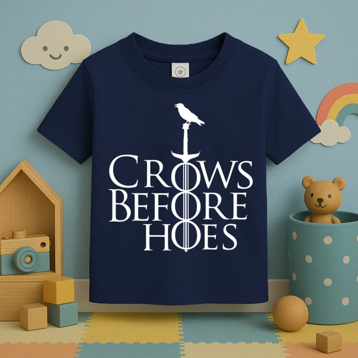Crows Before Hoes Retro Toddler T-Shirt
