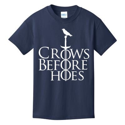 Crows Before Hoes Retro Kids T-Shirt