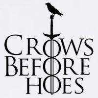 Crows Before Hoes Retro Garment-Dyed Sweatshirt