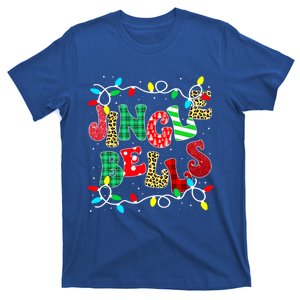 Christmas Red Plaid Jingle Bells Christmas Family Pajama Gift T-Shirt