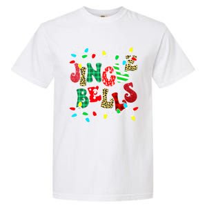 Christmas Red Plaid Jingle Bells Christmas Family Pajama Gift Garment-Dyed Heavyweight T-Shirt