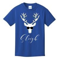 Christmas Reindeer Pajama Sleigh All Day Gift Kids T-Shirt