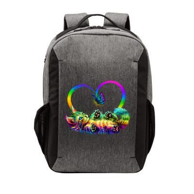 Cute Rainbow Paint Kitten Butterfly Heart Vector Backpack