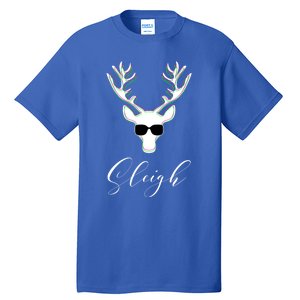 Christmas Reindeer Pajama Sleigh All Day Gift Tall T-Shirt