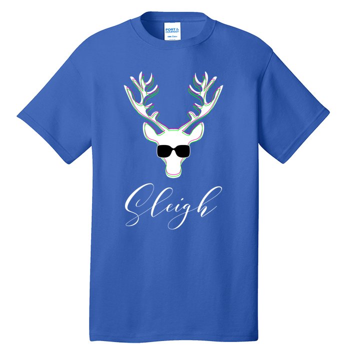 Christmas Reindeer Pajama Sleigh All Day Gift Tall T-Shirt