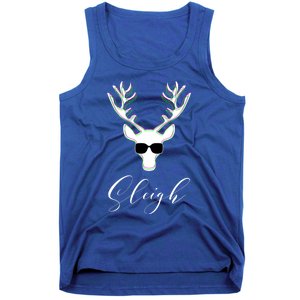 Christmas Reindeer Pajama Sleigh All Day Gift Tank Top