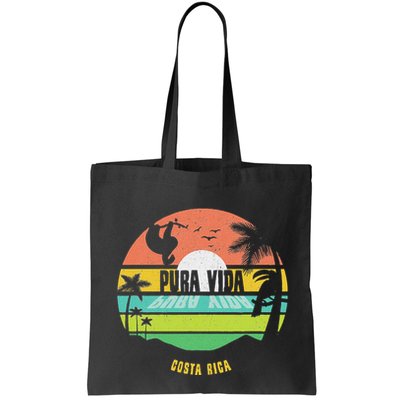 Costa Rica Pura Vida Tropical Sloth & Toucan Sunset Souvenir Bag