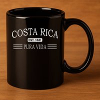 Costa Rica Pura Vida 11oz C Handle Ceramic Mug