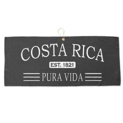 Costa Rica Pura Vida Large Microfiber Waffle Golf Towel