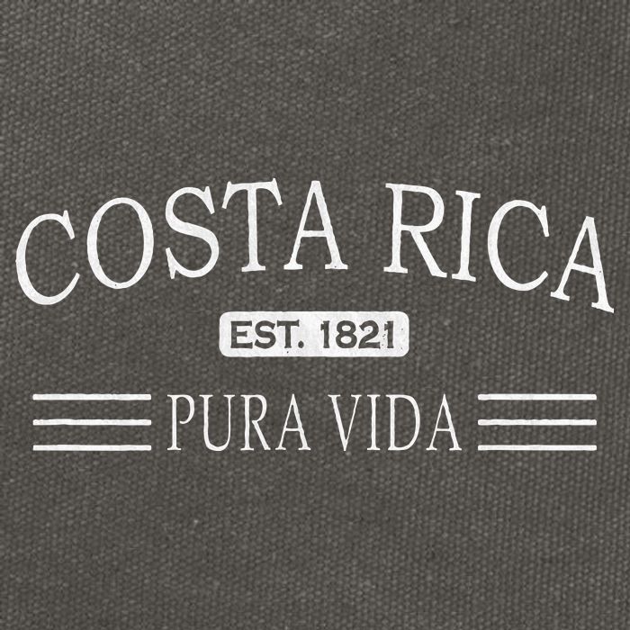 Costa Rica Pura Vida Cotton Canvas Backpack