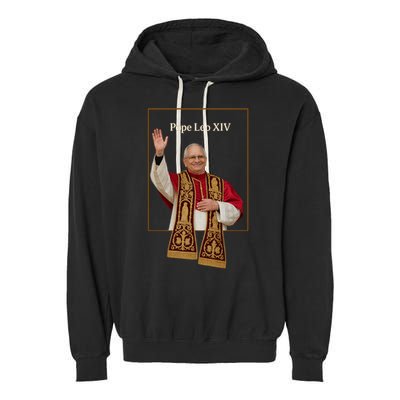 Cardinal Robert Prevost Pope Leo XIV Garment-Dyed Fleece Hoodie