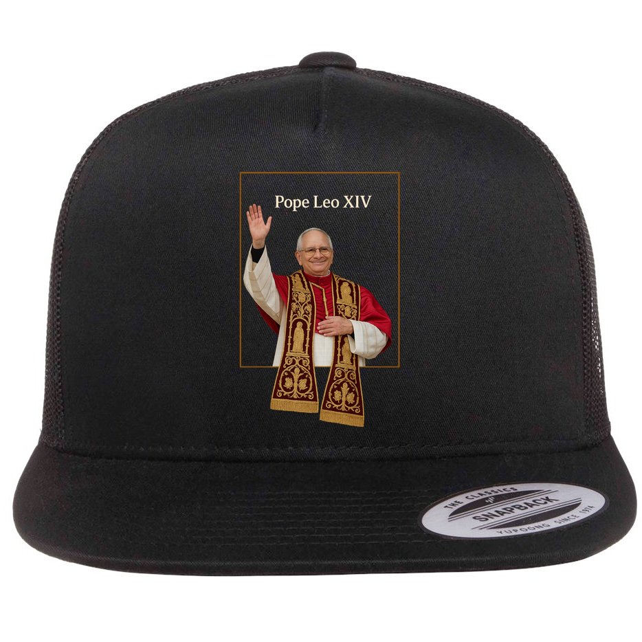 Cardinal Robert Prevost Pope Leo XIV Flat Bill Trucker Hat