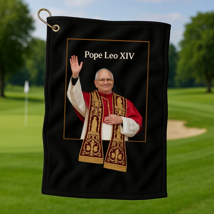 Cardinal Robert Prevost Pope Leo XIV Golf Towel