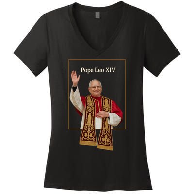 Cardinal Robert Prevost Pope Leo XIV Women's V-Neck T-Shirt