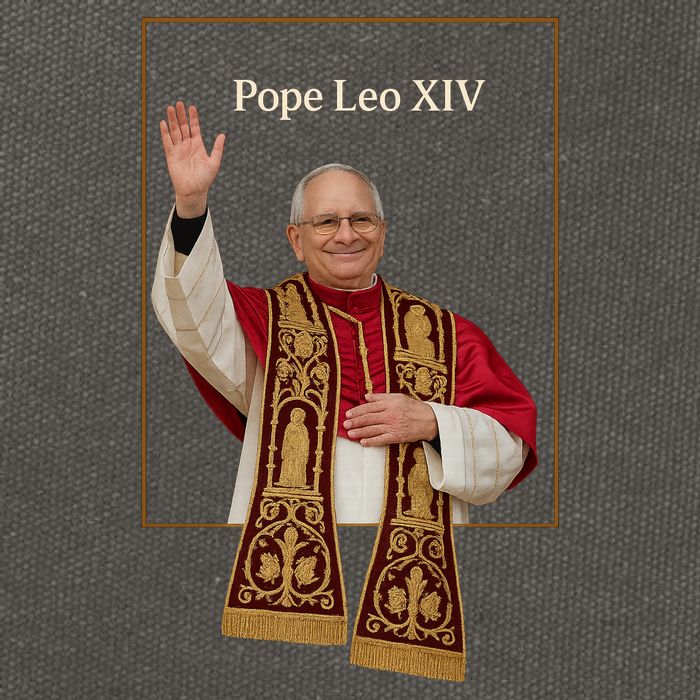 Cardinal Robert Prevost Pope Leo XIV Cotton Canvas Backpack
