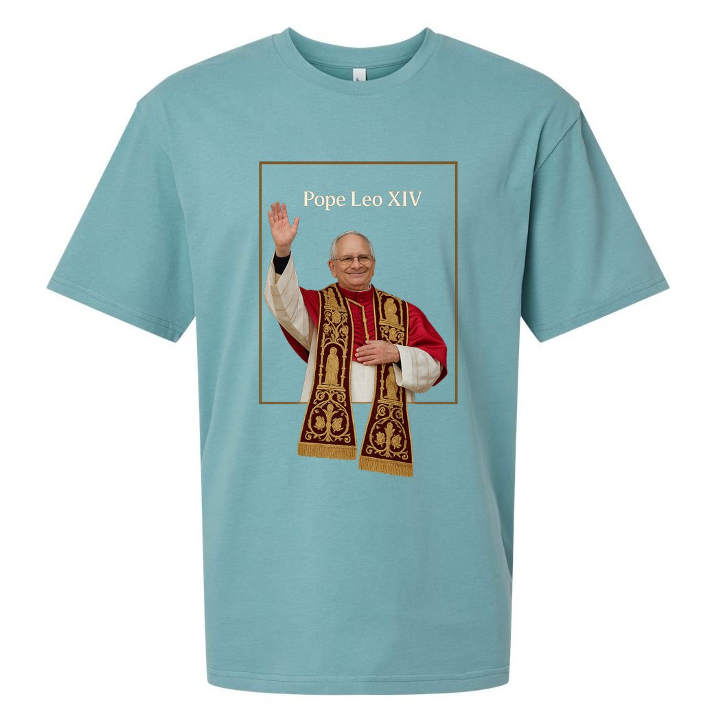 Cardinal Robert Prevost Pope Leo XIV Sueded Cloud Jersey T-Shirt