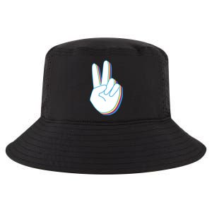 Colorful Retro Peace Sign Cool Comfort Performance Bucket Hat