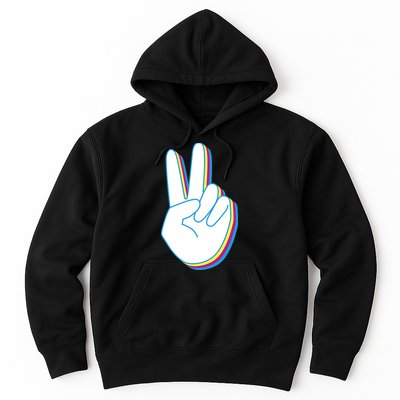 Colorful Retro Peace Sign Hoodie