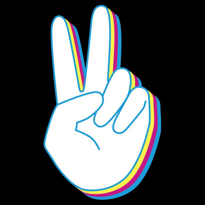 Colorful Retro Peace Sign Wool Snapback Cap