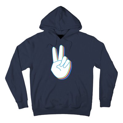 Colorful Retro Peace Sign Hoodie