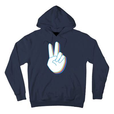 Colorful Retro Peace Sign Tall Hoodie