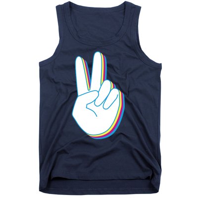 Colorful Retro Peace Sign Tank Top