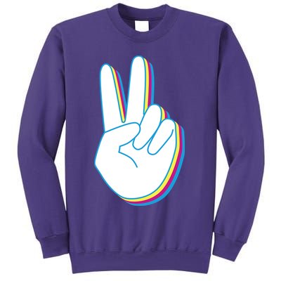 Colorful Retro Peace Sign Sweatshirt