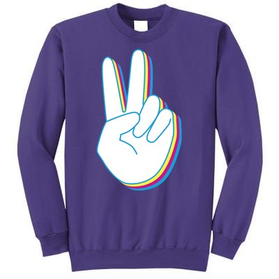 Colorful Retro Peace Sign Sweatshirt