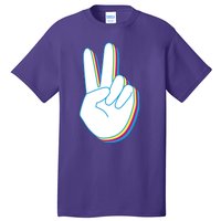 Colorful Retro Peace Sign Tall T-Shirt