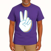Colorful Retro Peace Sign Tall T-Shirt
