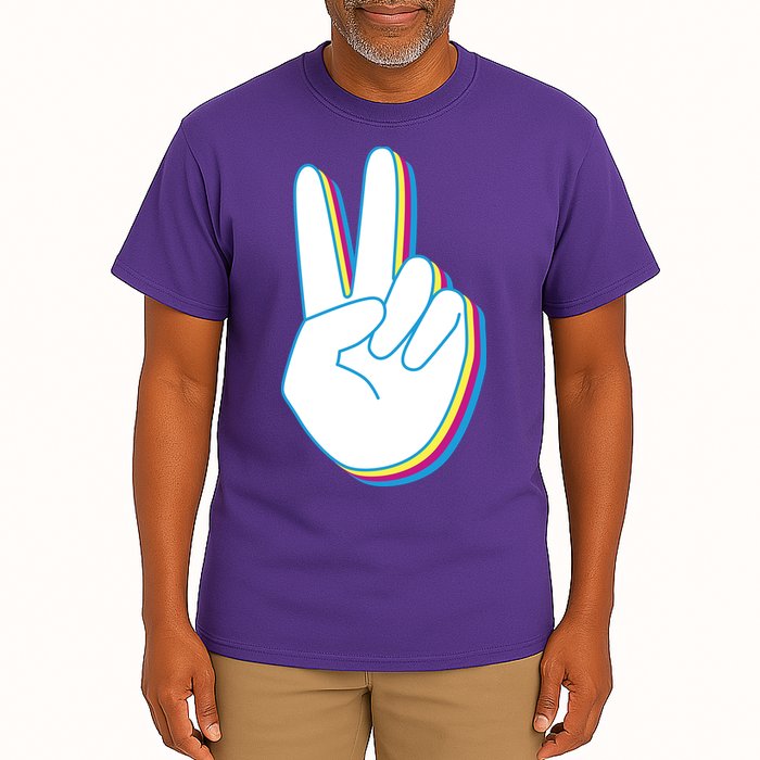 Colorful Retro Peace Sign Tall T-Shirt