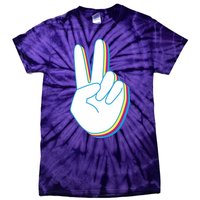 Colorful Retro Peace Sign Tie-Dye T-Shirt