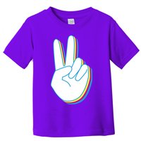 Colorful Retro Peace Sign Toddler T-Shirt