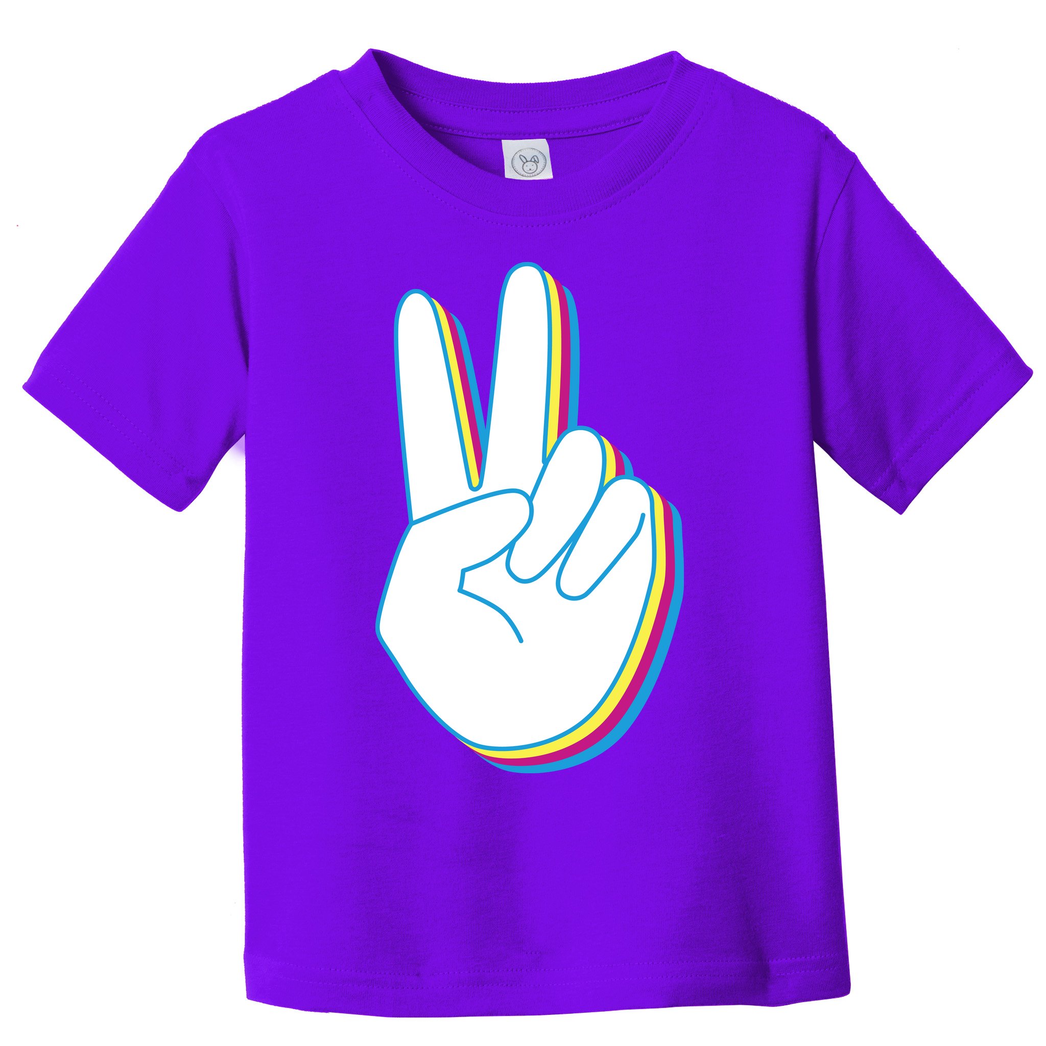 Colorful Retro Peace Sign Toddler T-Shirt