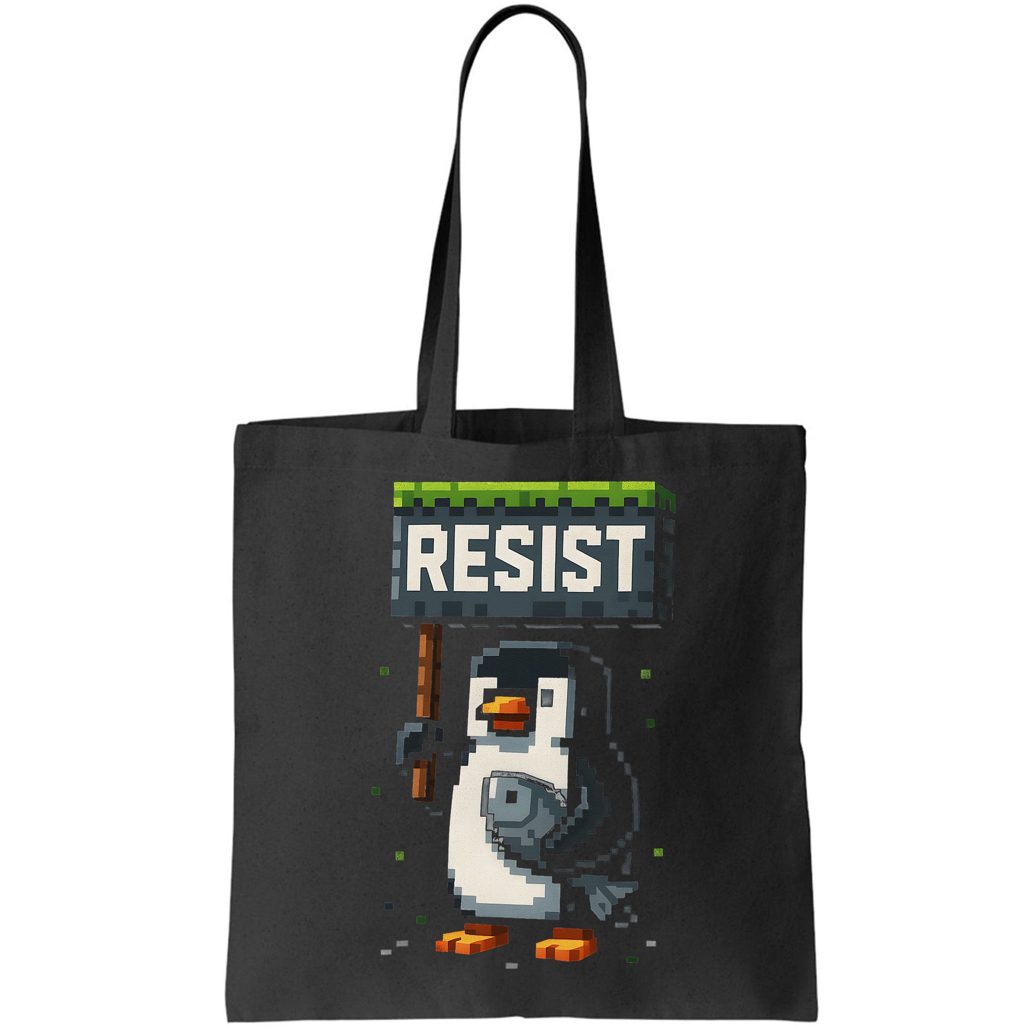 Cool Resist Penguin Funny Pixel Art Gamer Bag