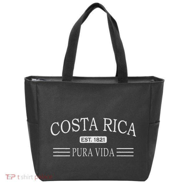Costa Rica Pura Vida Zip Tote Bag