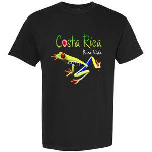 Costa Rica Pura Vida Travel Souvenir Vacation Frog Nature Garment-Dyed Heavyweight T-Shirt