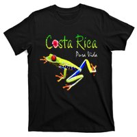 Costa Rica Pura Vida Travel Souvenir Vacation Frog Nature T-Shirt