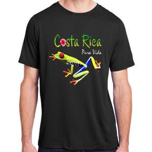 Costa Rica Pura Vida Travel Souvenir Vacation Frog Nature Adult ChromaSoft Performance T-Shirt