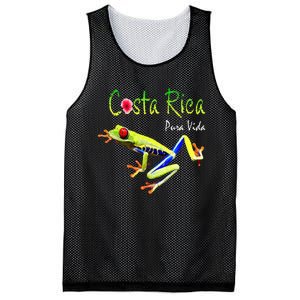 Costa Rica Pura Vida Travel Souvenir Vacation Frog Nature Mesh Reversible Basketball Jersey Tank