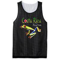 Costa Rica Pura Vida Travel Souvenir Vacation Frog Nature Mesh Reversible Basketball Jersey Tank