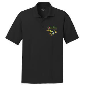 Costa Rica Pura Vida Travel Souvenir Vacation Frog Nature PosiCharge RacerMesh Polo