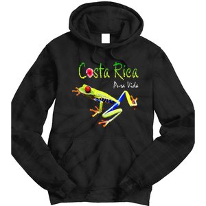 Costa Rica Pura Vida Travel Souvenir Vacation Frog Nature Tie Dye Hoodie