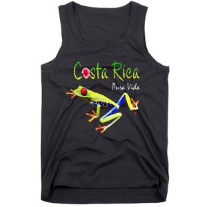 Costa Rica Pura Vida Travel Souvenir Vacation Frog Nature Tank Top