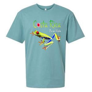 Costa Rica Pura Vida Travel Souvenir Vacation Frog Nature Sueded Cloud Jersey T-Shirt